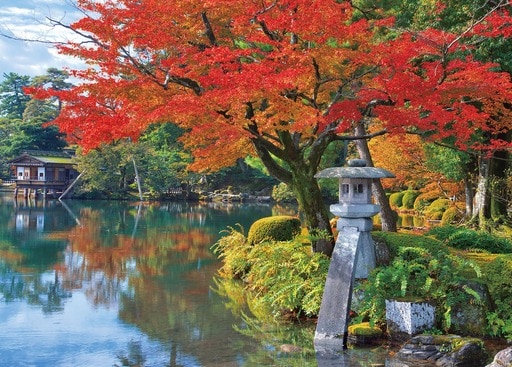 紅葉の兼六園-石川