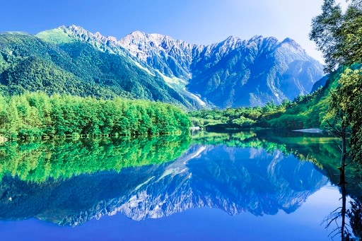 穂高連峰と大正池-長野 ー 日本の風景 | エポック社公式