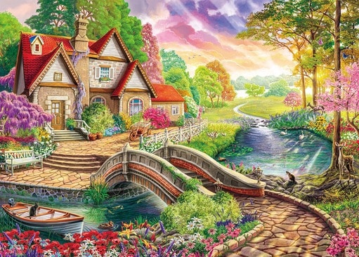 川辺の魔法の家